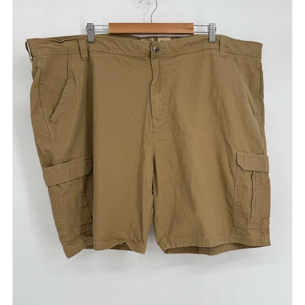 Red Head Brand Co Mens Khaki Brown Ripstop Cargo Shorts‎ Outdoor Utility Sz 52